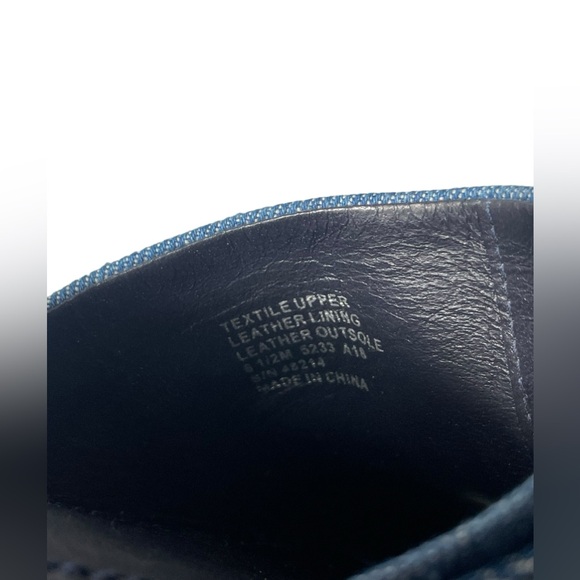 TORY BURCH Annabelle Bow Slide Sandal FLAT SLIP ON DENIM CHAMBRAY 6.5 - Picture 7 of 9